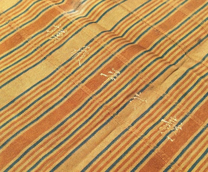 アンティーク】古布初代龍村平藏名物彌左衛門間道大正11年古裂古生地