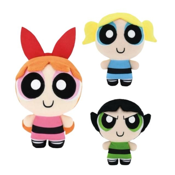 小禮堂 飛天小女警 絨毛玩偶娃娃 (站姿款) 花花 泡泡 毛毛