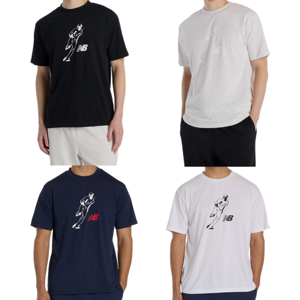 New Balance 短袖上衣 男裝 大谷翔平【運動世界】MT61V7X5BK/MT61V7X5OTH/MT61V7X5TNV/MT61V7X5WT