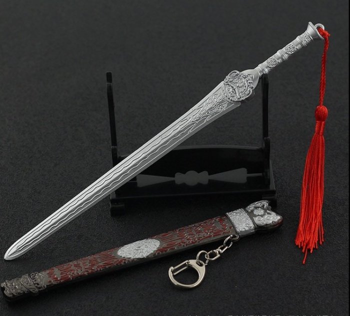 現貨- 送刀架】『 倚天劍- 李全』22cm 合金武器兵器模型no.9474