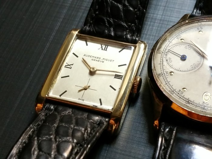 MOTAFISH Audemars Piguet 愛彼 AP vintage 18K黃金錶殼 18K黃金錶扣 全原裝美品