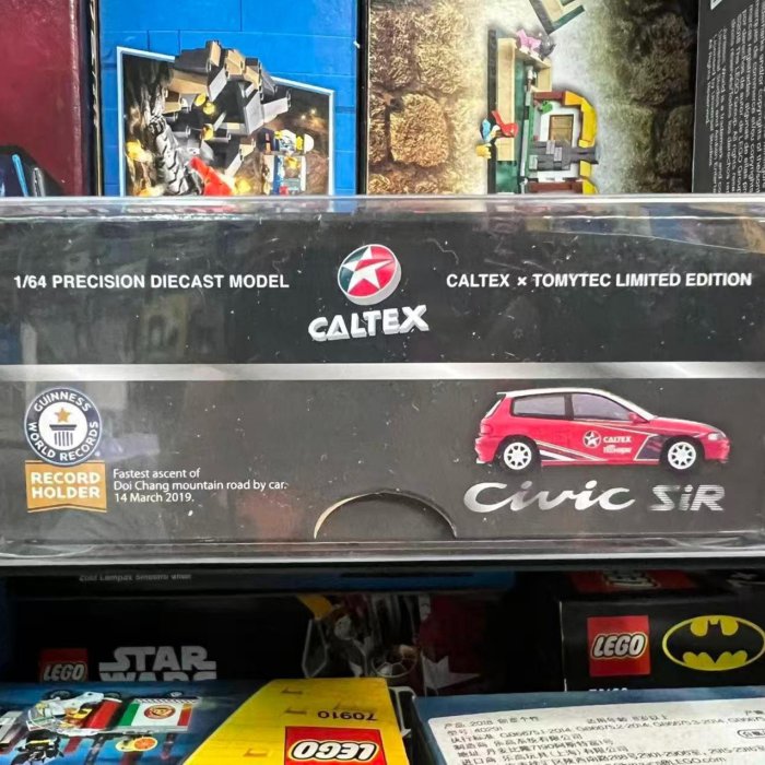 TOMYTEC x CALTEX 聯名Honda Civic EG6 SiR 合金車模現貨港版保護盒