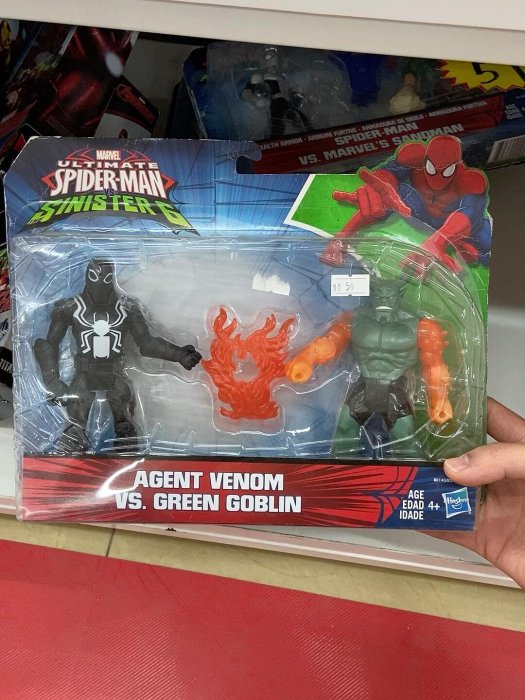 孩之寶 Marvel 蜘蛛人 Venom 終極系列 雙人組人偶 配件齊全