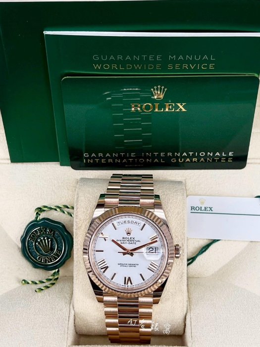 【現貨】ROLEX 228235 勞力士 DAY-DATE II 玫瑰金 白面 羅馬時標 41mm 23年 228239 228238 18238 16233