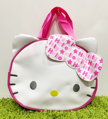 【震撼精品百貨】凱蒂貓 Hello Kitty~日本SANRIO三麗鷗 KITTY 造型防水袋/手提袋-大頭緞帶#75488
