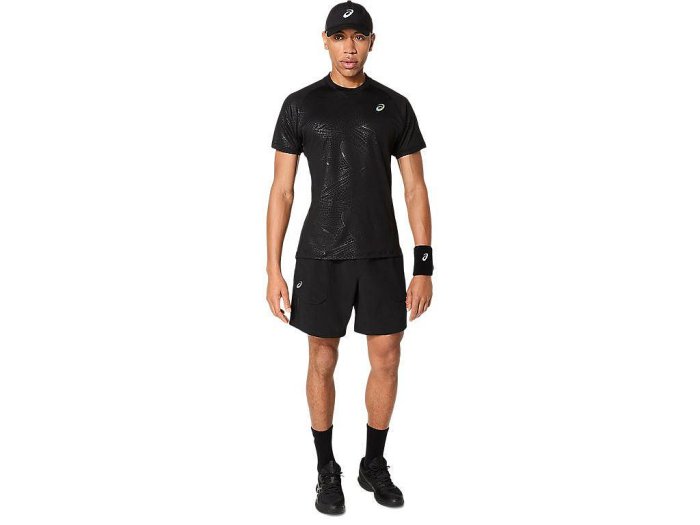 【曼森體育】ASICS 亞瑟士 7吋平織 短褲 男款 ACTIMOTION 海外版 網球短褲 黑
