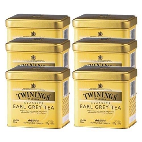 Twinings 英國唐寧伯爵茶-EARL GREY TEA 英國皇室御用 (500g/罐*6入/箱)期限：2027.01