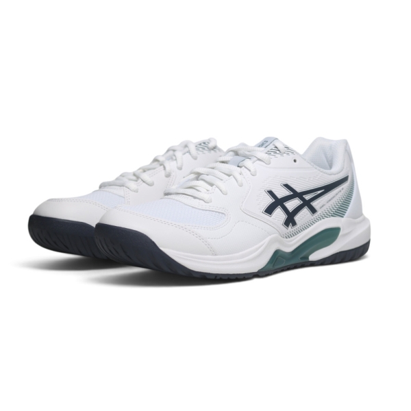 ASICS 網球鞋 GEL-DEDICATE 9 白藍 抗扭 瞬移 男 1041A543101