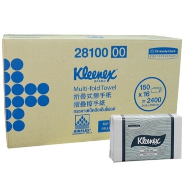 KLEENEX®專利鎖水擦手紙 150抽*16包