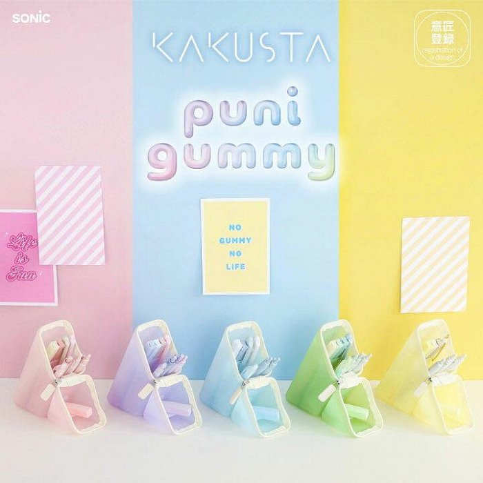 ＊日式雜貨館＊日本正版 sonic kakusta鉛筆盒 筆筒 立體鉛筆盒 果凍感鉛筆盒 果凍透感色系 馬卡龍色