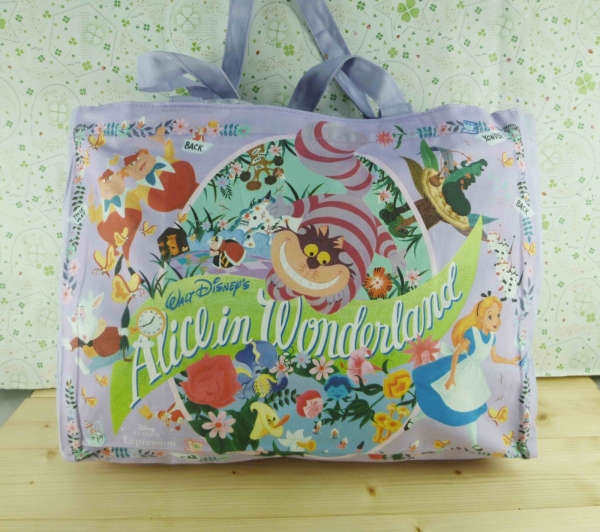 【震撼精品百貨】Disney 迪士尼公主系列~愛麗絲帆布袋子-紫色