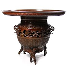 花器　池坊　一文字　唐銅 唐金 唐金 唐銅 銅器 豊年 一文字 花器 薄端