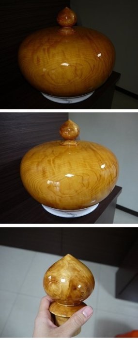 台灣黃檜聚寶盆(山材) 八成閃花(非檜木盒、龍柏、牛樟、樟木、紅檜、肖
