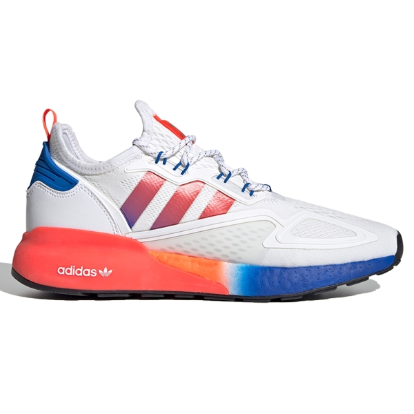 現貨】ADIDAS ZX 2K BOOST 男鞋慢跑休閒白藍橘【運動世界】FV9996
