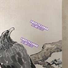 可議價）-徐悲鴻雄鷹圖立軸，手工裝裱，紙本手繪。畫心尺寸137*69厘米