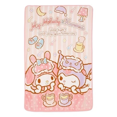 【震撼精品百貨】My Melody 美樂蒂~日本SANRIO三麗鷗 美樂蒂披肩毛毯 100x140cm (粉下午茶款)*13354