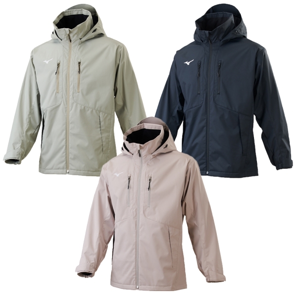 Mizuno 美津濃 連帽外套 男裝 刷毛 拉鍊口袋 淺灰綠/黑/卡其【運動世界】32TEC55804/32TEC55809/32TEC55849