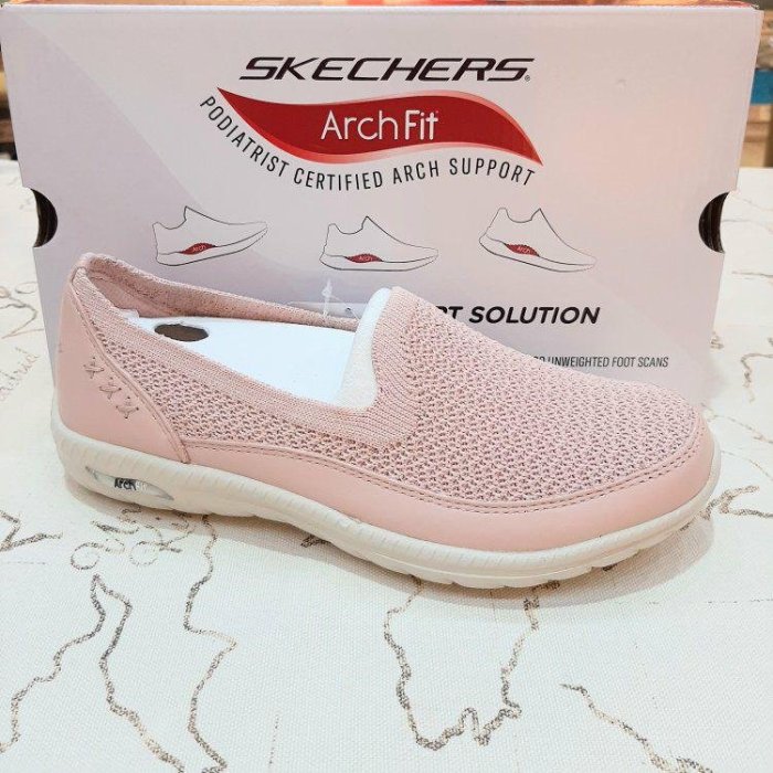 SKECHERS 女休閒系列 ARCH FIT FLEX 健走鞋 休閒鞋 100287