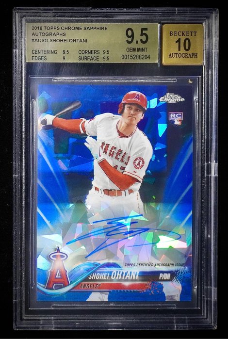 最高鑑定大谷翔平 カード 2018 Topps Chrome ルーキー レア 0 Topps