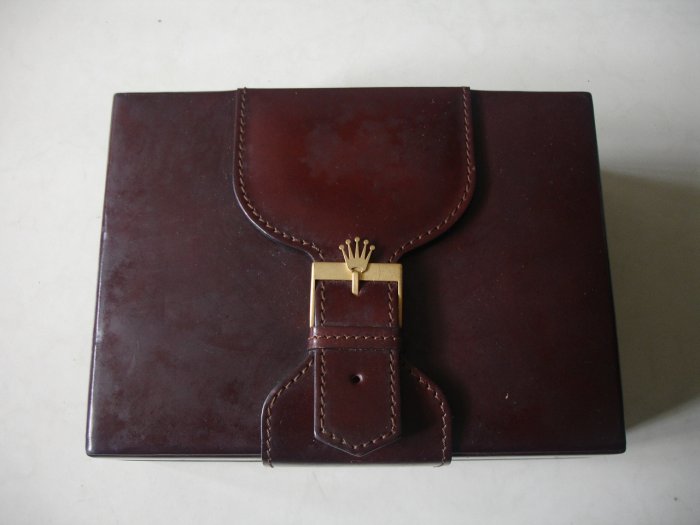 Rolex 原裝勞力士1803,18038紅蟳 用錶盒暗咖啡色