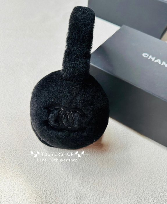 [Tbuyershop] Chanel 24N 爆款🔥黑色毛毛耳罩