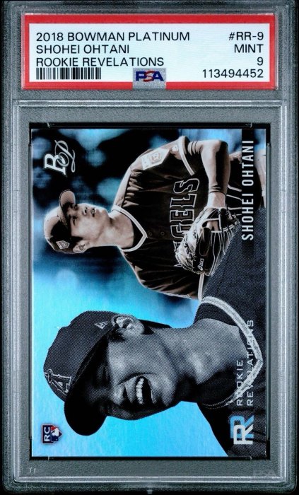 2018 Bowman Platinum Ohtani RC PSA9 大谷翔平 PSA9 2018 Bowman Platinum Shohei Ohtani 大谷翔平 鑑定済み RC