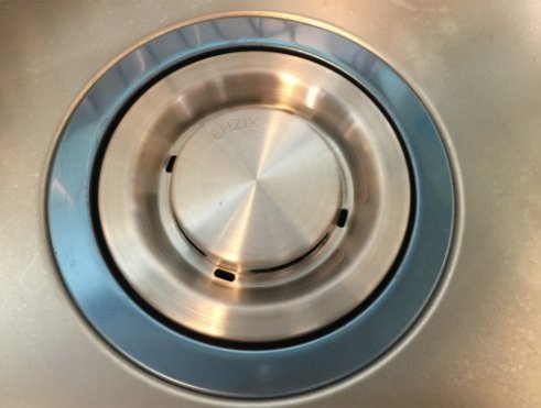 韓國ENZIK水槽 不鏽鋼水槽排水大提籠 不鏽鋼溢水排水蓋片 直徑14.5公分