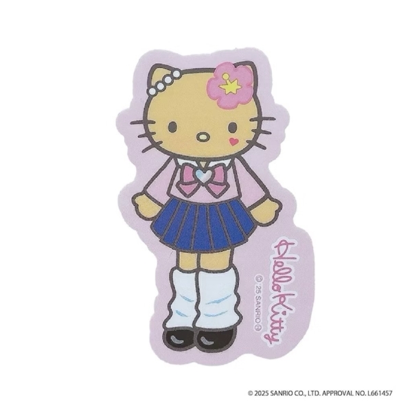 【震撼精品百貨】Hello Kitty 凱蒂貓~日本Sanrio三麗鷗 KITTY長腿防水耐熱貼紙-黑辣妹*68713