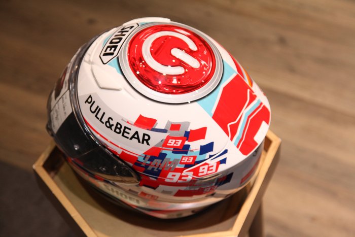 已售出日本製SHOEI Z-7 MARQUEZ POWER UP! TC-1 Z7 彩繪全罩式安全帽XL
