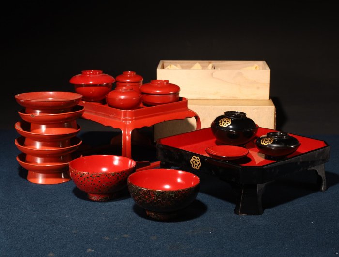漆器本膳 美術品・アンティーク・コレクション 漆器本膳