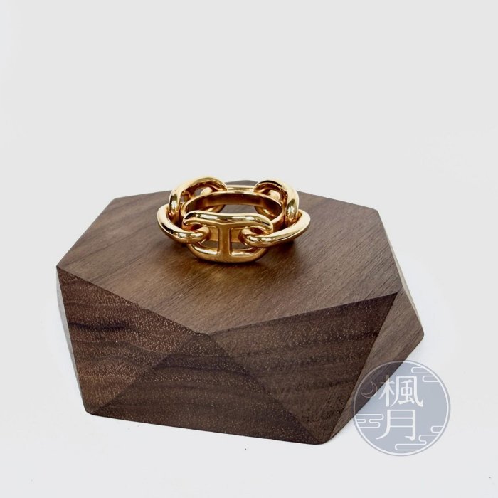 【一元起標 7/13】HERMES  金CHAINE DANCRE絲巾釦