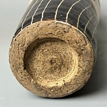 宋代磁州窯龍紋梅瓶白釉黑彩工藝龍紋生動云紋環繞底部黑釉放射紋路清晰