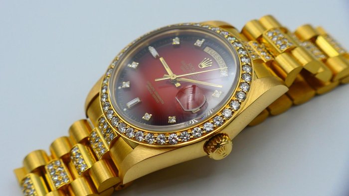 【美好時光】個人收藏釋出!ROLEX勞力士漸層紅18038超美品! ( 1803 18238 118238參考)