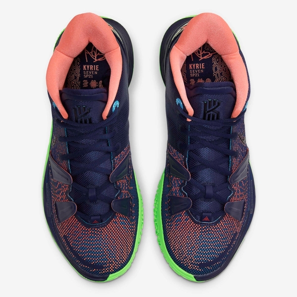NIKE Kyrie 7 EP 男鞋籃球厄文包覆抓地力Air Zoom 緩震藍【運動世界