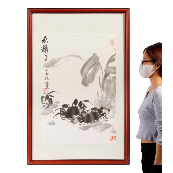 紫眼拍賣- 早期名家水墨立軸秋韻亞明(PO-XAMM12KH)限面交AU起拍