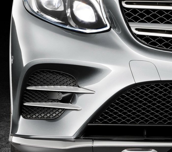 ~圓夢工廠~ Benz GLC C253 2016 17 18 GLC200 GLC220d 前保桿通風網 鍍鉻氣霸飾條