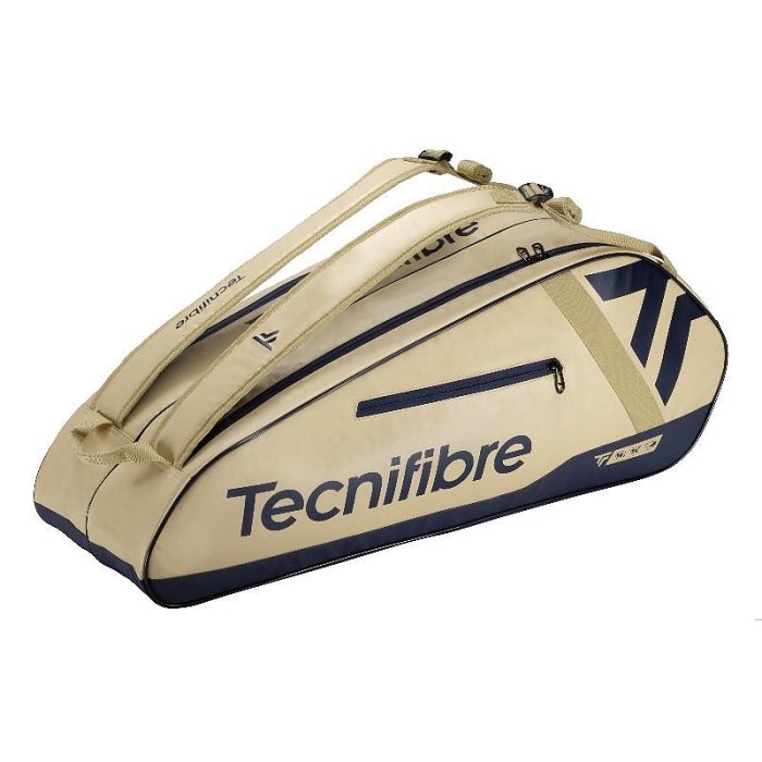 【曼森體育】法國 Tecnifibre TOUR END 6支裝 網球拍袋 深藍奶茶 網球拍