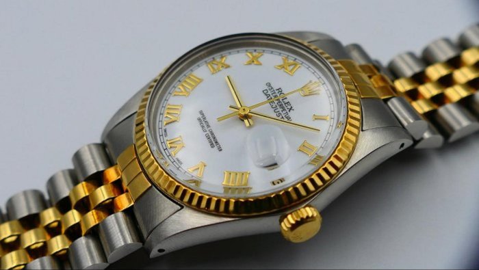 【美好時光】罕見原裝大羅馬白瓷色面! 勞力士ROLEX半金款16013 (錶帶無翻修)16233 116233參考