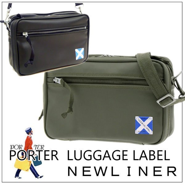 樂樂日貨】日本代購PORTER LUGGAGE LABEL NEW LINER 斜背包M 960-09285