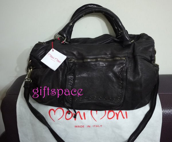 潔西卡艾巴的最愛 moni moni "large  splendor " black 黑色 大款 手提肩背兩用包 現貨