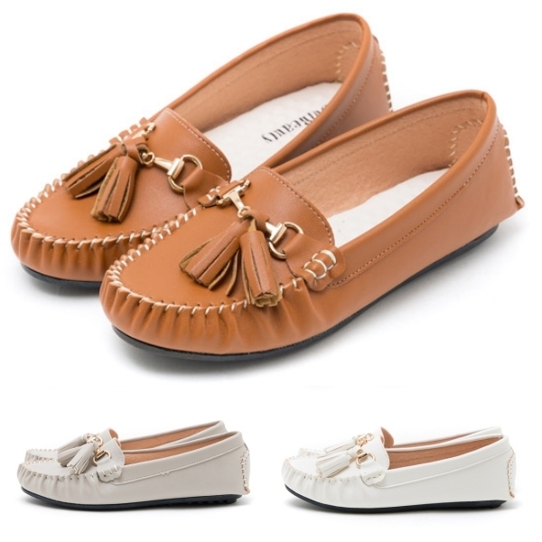 MIT經典金屬流蘇樂福平底包鞋/豆豆鞋 現貨 白鳥麗子