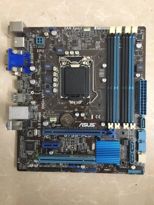 【三和電腦配件店】華碩 B75M-PLUS 帶HDMI接口 主板！ 1：有檔板！ 2：共8張！  3：店保修一個月！ 4：運費！