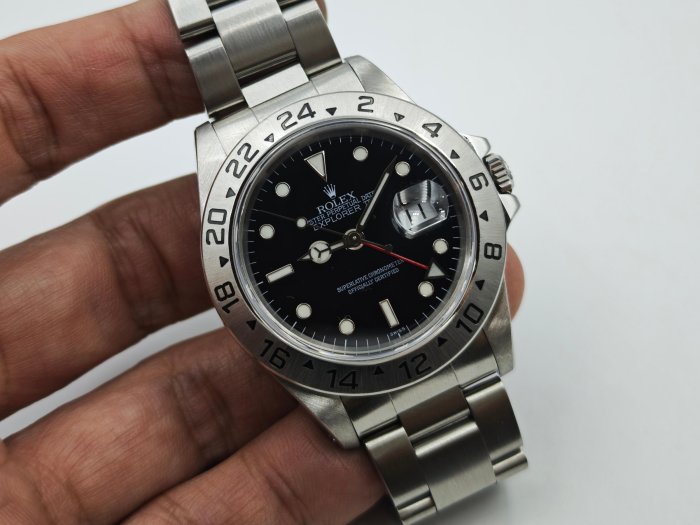 【美好時光】U字頭1998年份ROLEX勞力士16570探險家二代單swiss版本盒單全美品 216570 參考