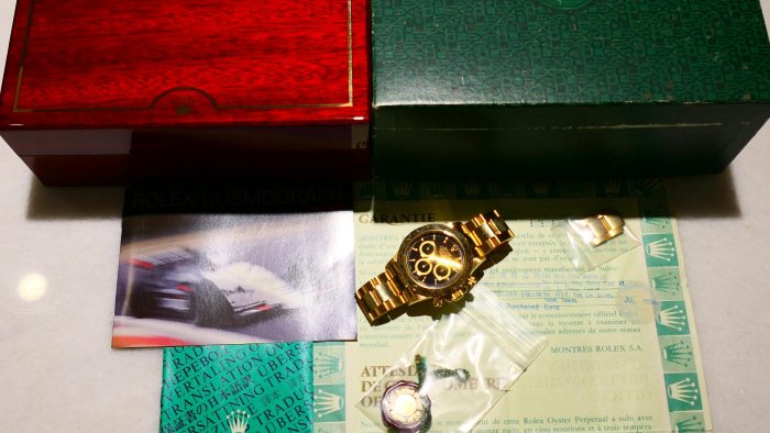 【罕見逸品】ROLEX勞力士16528 倒6面盤！經典DAYTONA盒單全超美品（ 116528 126528參考）