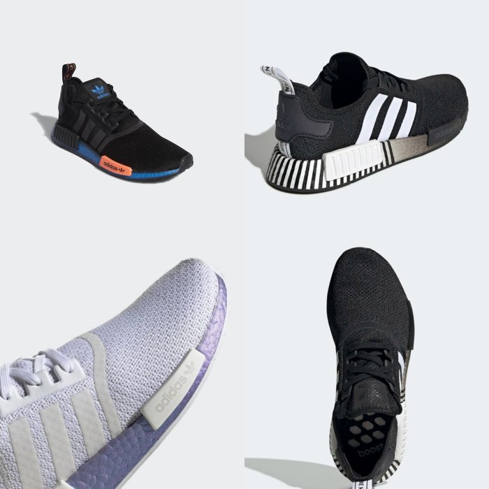 adidas gazelle silver green womens Shop Purple Womens adidas NMD R1 Lace Up Sneakers – Shoebacca main image 1