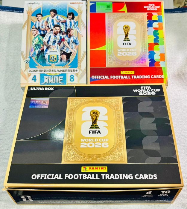 【足球禮包組】阿根廷榮耀奔跑系列、2026 Panini x Kayou FIFA World Cup Regular Box、Ultra Box 普卡組合包