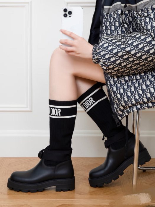 Dior迪奧25ss襪靴款彈性長靴