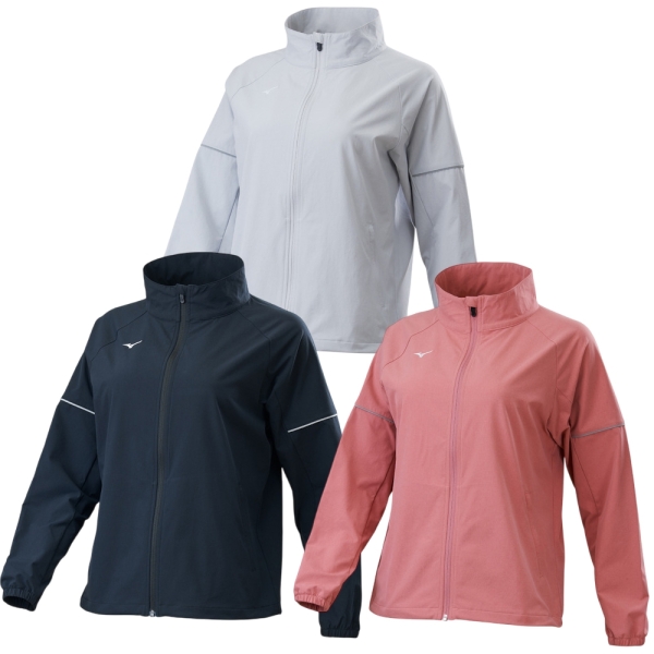 Mizuno 美津濃 立領外套 女裝 拉鍊口袋 銀灰/黑/玫瑰【運動世界】32TCC75203/32TCC75209/32TCC75264