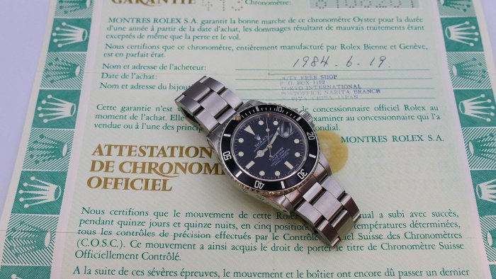【美好時光】膏藥面黑水鬼1983年份ROLEX勞力士16800超完整大全套 ( 1680 5513 16800 1665 參考)