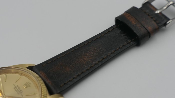 【美好時光】舊化古風 搭老勞超對味，最襯ROLEX的錶帶！20mm收16mm ROLEX男錶用皮錶帶 1601 1803 16234 18238